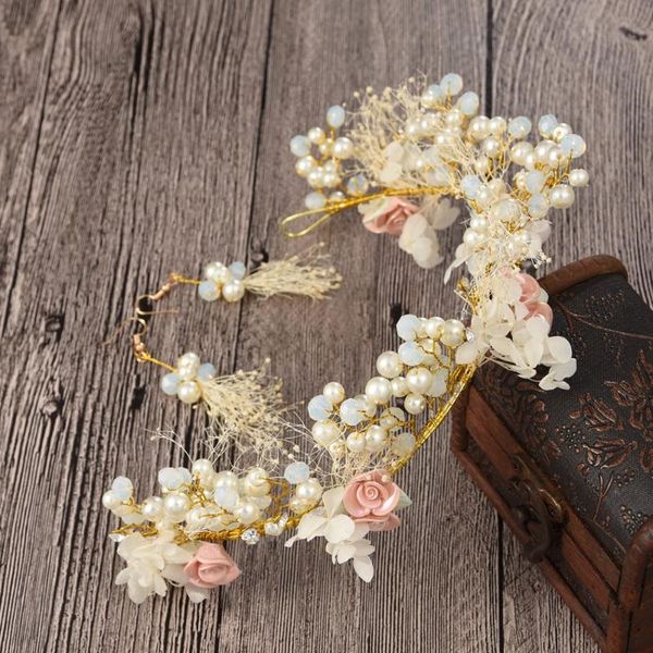 pearls bridal jewelry sets handmade flower crystal headdress drop earrings resin beads wedding headdpiece crown hair accessories, Slivery;golden
pearls bridal jewelry sets handmade flower crystal headdress drop earrings resin beads wedding headdpiece crown hair accessories, Slivery;golden