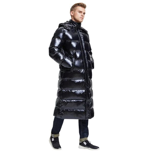 new men's long down jacket lengthened thickened warm down coat long over the knee plus size duck jacket men winter clothing, Black
new men's long down jacket lengthened thickened warm down coat long over the knee plus size duck jacket men winter clothing, Black
