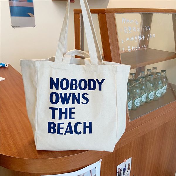 simple letter women canvas shoulder bags ladies beach handbags for travel large capacity female daily shopping bags casual tote
simple letter women canvas shoulder bags ladies beach handbags for travel large capacity female daily shopping bags casual tote