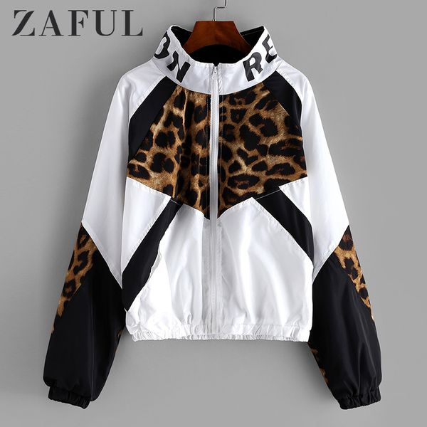 leopard jacket women zip front leopard colorblock windbreaker jacket high neck outwear streetwear spring autumn coats, Black;brown
leopard jacket women zip front leopard colorblock windbreaker jacket high neck outwear streetwear spring autumn coats, Black;brown