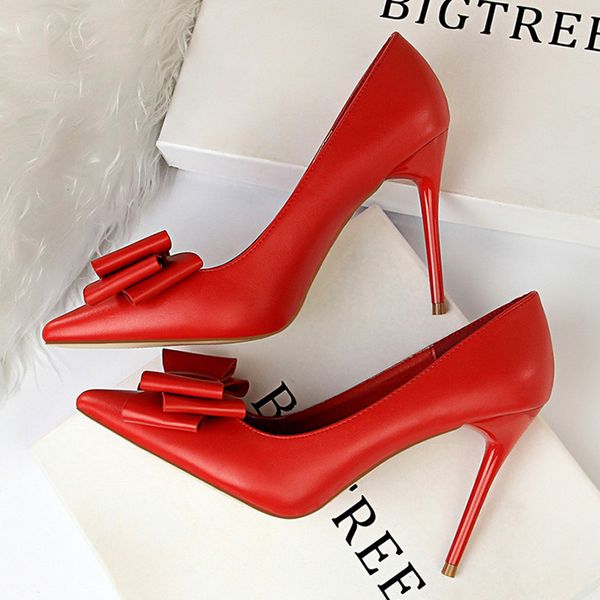 bigtree shoes women pumps high heels pu leather shoes women heels red wedding party bow female stiletto 35- 43, Black
bigtree shoes women pumps high heels pu leather shoes women heels red wedding party bow female stiletto 35- 43, Black