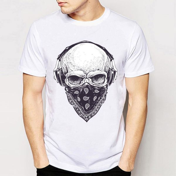 2019 t shirts men fashion skull with headphones design short sleeve casual hipster vintage print t-shirt cool chemise homme, White;black
2019 t shirts men fashion skull with headphones design short sleeve casual hipster vintage print t-shirt cool chemise homme, White;black