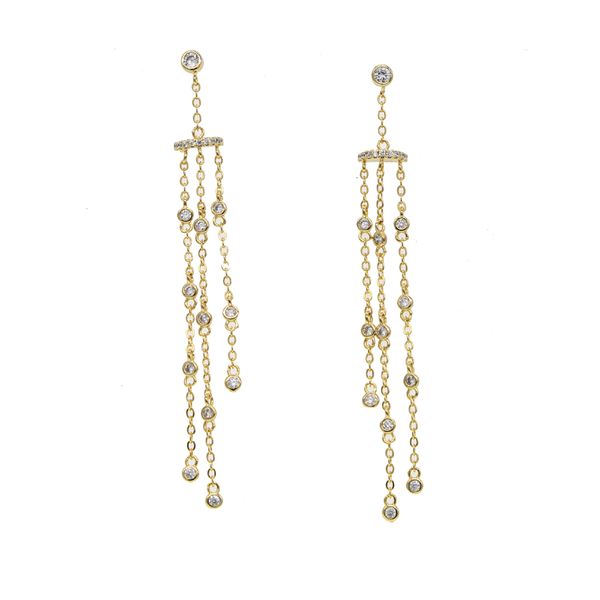 romantic tassel chain cz station dangle women earring elegance fashion jewelry 2019 latest new design, Silver
romantic tassel chain cz station dangle women earring elegance fashion jewelry 2019 latest new design, Silver