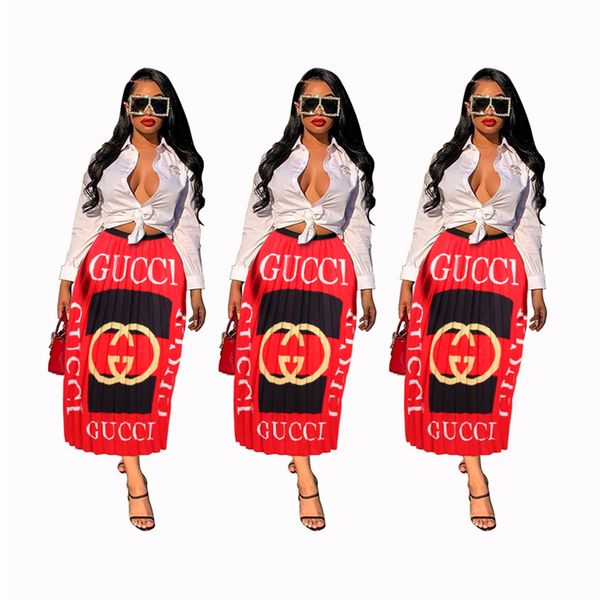 fashion printed wild women's letters pleated women's skirt, Black
fashion printed wild women's letters pleated women's skirt, Black