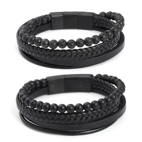 1 pcs charm leather black natural lava rock beads bracelets women's men's stretch adjustable beaded bracelets gift
1 pcs charm leather black natural lava rock beads bracelets women's men's stretch adjustable beaded bracelets gift