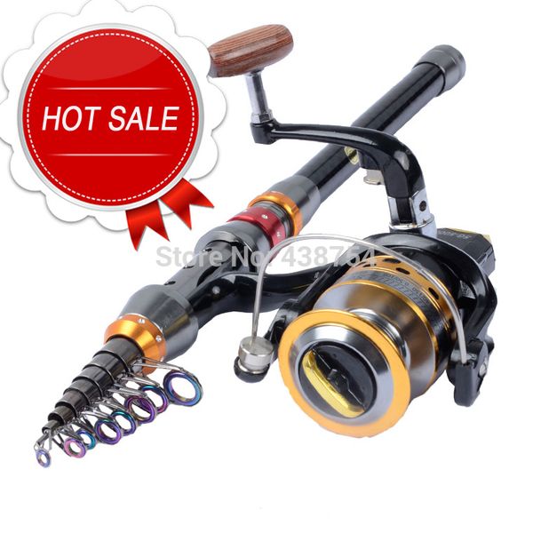 carbon fiber fishing rod portable spinning fishing rod pole travel sea boat rofishing