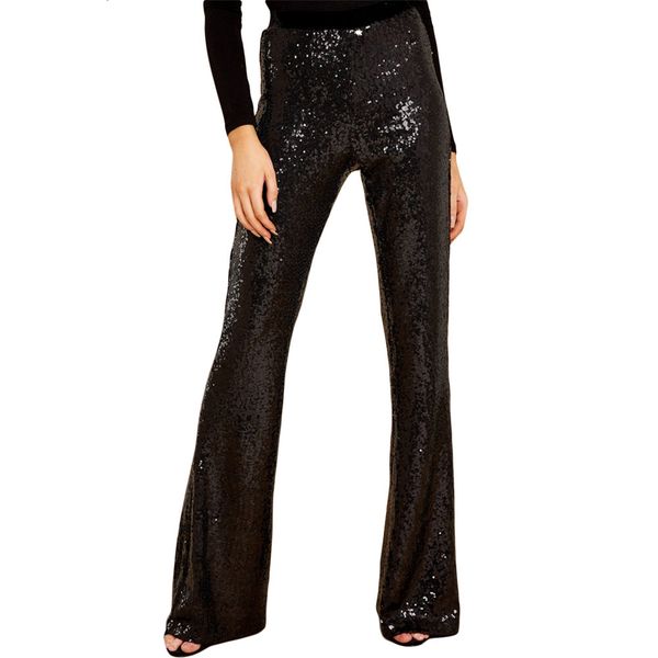 shi ying ball party sequins broad-legged trousers female 2019 high waist easy straight tube pants 77143, Black;blue
shi ying ball party sequins broad-legged trousers female 2019 high waist easy straight tube pants 77143, Black;blue