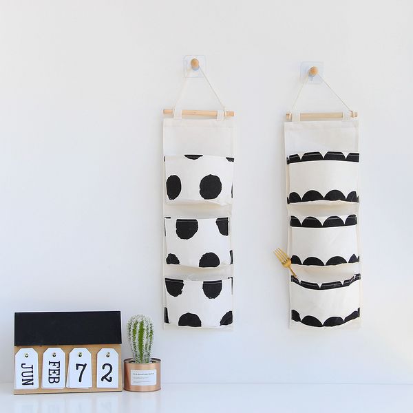 simple fresh style storage bag hanging organizer bags bathroon kitchen room lundary bags 3layers pouches new arrival