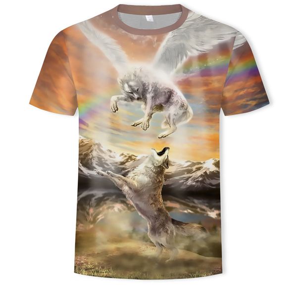 mens designer short-sleeved t-shirt loose round collar angel wolf printing 3dstereo duan xiu base shirt top, White;black
mens designer short-sleeved t-shirt loose round collar angel wolf printing 3dstereo duan xiu base shirt top, White;black