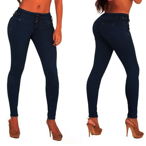 2018 fashion women high waisted skinny denim jeans stretch slim pants calf length jeans dropshipping, Blue
2018 fashion women high waisted skinny denim jeans stretch slim pants calf length jeans dropshipping, Blue