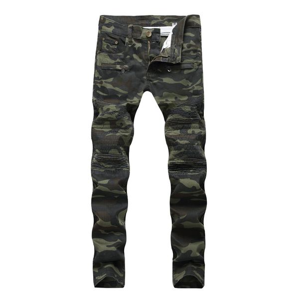2019 new patchwork biker jeans men camouflage slim fit skinny motocycle denim trousers straight washed zipper hip hop pants, Blue
2019 new patchwork biker jeans men camouflage slim fit skinny motocycle denim trousers straight washed zipper hip hop pants, Blue