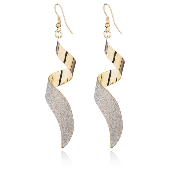 1pair punk women twist spiral dangle charm earrings jewelry valentine's day gift silver gold black stainless steel long earrings
1pair punk women twist spiral dangle charm earrings jewelry valentine's day gift silver gold black stainless steel long earrings