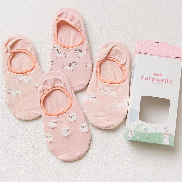 caramella kids invisible summer children's gift box 4 pairs children's invisible socks small animal cartoon cute socks, Pink;yellow
caramella kids invisible summer children's gift box 4 pairs children's invisible socks small animal cartoon cute socks, Pink;yellow