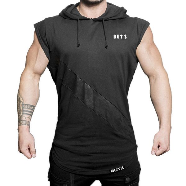sports running fitness training vest men's summer new basketball sleeveless hooded vest, White;black
sports running fitness training vest men's summer new basketball sleeveless hooded vest, White;black