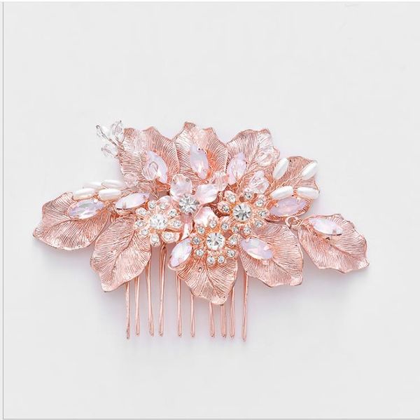 rose golden leaf bride beautiful hair comb wedding dress accessory studio pgraphic headdress, Silver
rose golden leaf bride beautiful hair comb wedding dress accessory studio pgraphic headdress, Silver
