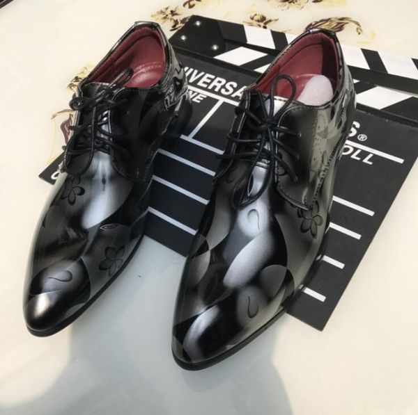 men dress italian leather shoes slip on fashion men leather moccasin glitter formal male shoes pointed toe shoes for men, Black
men dress italian leather shoes slip on fashion men leather moccasin glitter formal male shoes pointed toe shoes for men, Black