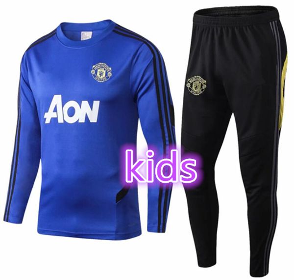 19 20 manchester kids training suit lukaku rashford football jacket sportswear blue foot jogging 2019 pogba kids united soccer tracksuit, Black
19 20 manchester kids training suit lukaku rashford football jacket sportswear blue foot jogging 2019 pogba kids united soccer tracksuit, Black