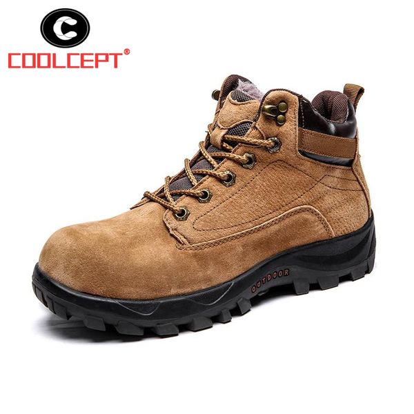 coolcept men genuine leather ankle boots plush fur lace up leather snow boots winter warm shoes men outdoor footwear size 38-44, Black
coolcept men genuine leather ankle boots plush fur lace up leather snow boots winter warm shoes men outdoor footwear size 38-44, Black