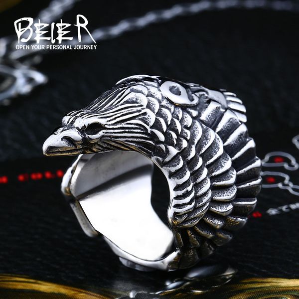 beier 316l stainless steel ring animal biker ring crow man's fashion jewelry llbr8-329r, Golden;silver
beier 316l stainless steel ring animal biker ring crow man's fashion jewelry llbr8-329r, Golden;silver