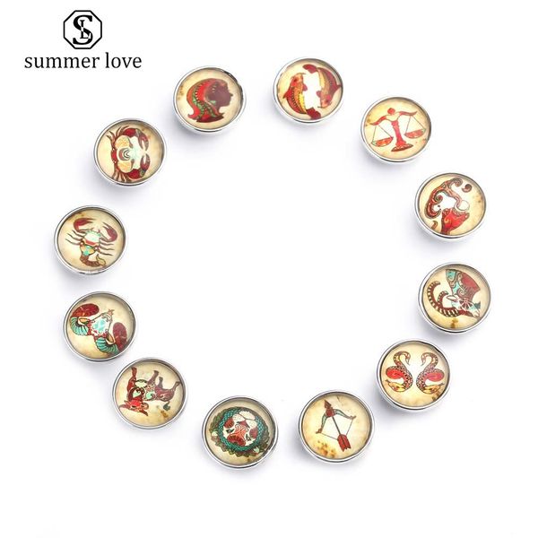 new fashion snap button12 zodiac constellations glass charm for leather bracelet 18mm unqiue zodiac pattern diy charm 2019, Bronze;silver
new fashion snap button12 zodiac constellations glass charm for leather bracelet 18mm unqiue zodiac pattern diy charm 2019, Bronze;silver