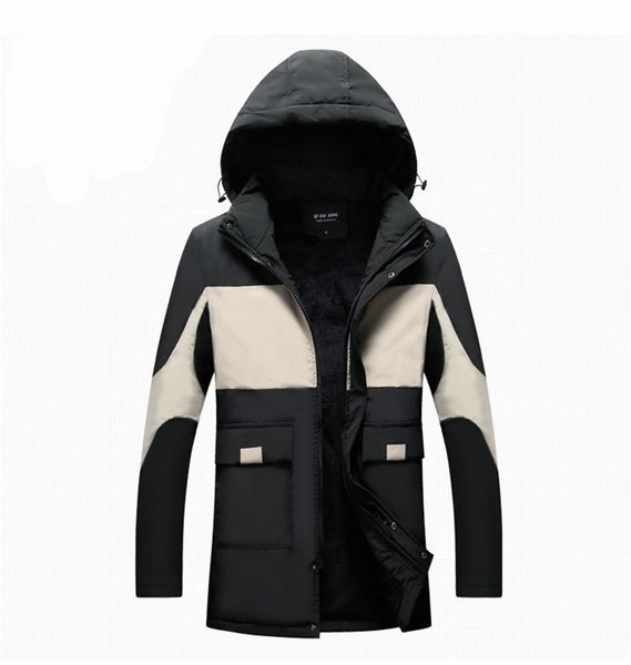 winter mens designer толстые вниз повседневный plus velvet с капюшоном верхняя одежда мужские щитовые с длинным рукавом свободные пальто, Black
winter mens designer толстые вниз повседневный plus velvet с капюшоном верхняя одежда мужские щитовые с длинным рукавом свободные пальто, Black