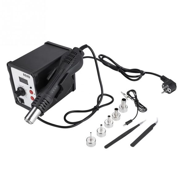 700w heat 868d digital display anti-static air heat rework station with 5 nozzles wholesale
700w heat 868d digital display anti-static air heat rework station with 5 nozzles wholesale