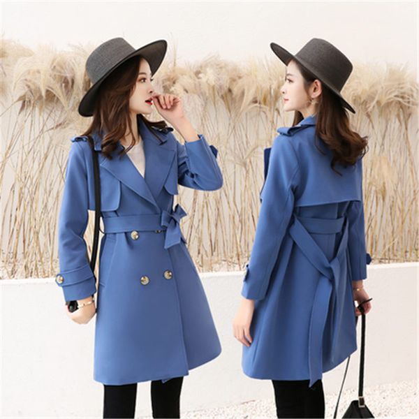 fashion double-breasted long trench coat women large size 5xl 2019 spring autumn suit slim long sleeve women windbreaker x486, Tan;black
fashion double-breasted long trench coat women large size 5xl 2019 spring autumn suit slim long sleeve women windbreaker x486, Tan;black