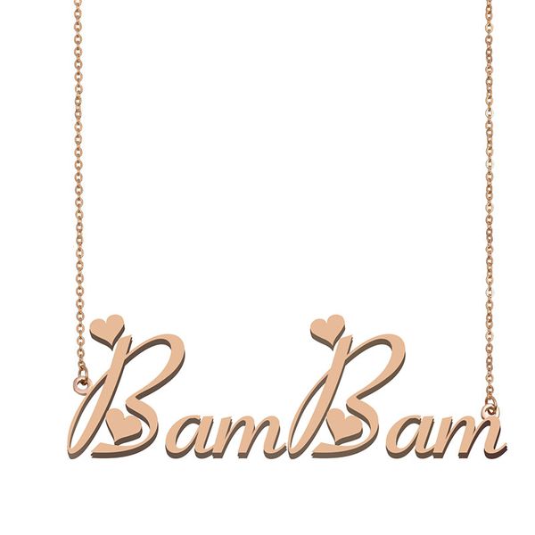 bambam name necklace pendant for women girls birthday gift custom nameplate children friends jewelry 18k gold plated stainless steel, Silver
bambam name necklace pendant for women girls birthday gift custom nameplate children friends jewelry 18k gold plated stainless steel, Silver