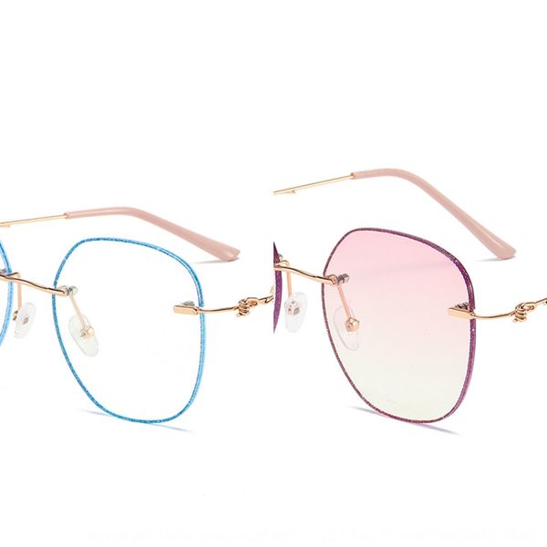 d home square frameless cutting edge blue light plain mirror crystal pearl glasses flash pearl edge diamond glasses, Silver
d home square frameless cutting edge blue light plain mirror crystal pearl glasses flash pearl edge diamond glasses, Silver