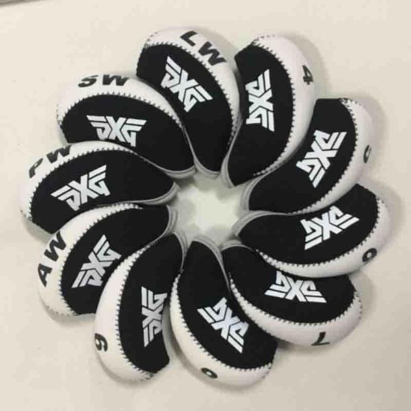wotufly golf irons headcover 4-9pasl 10pcs/lot golf iron set head covers nylon
