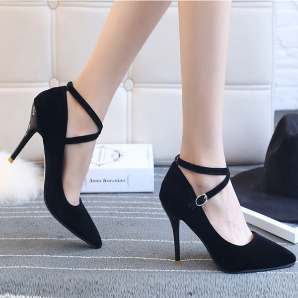 2019 spring summer new pumps solid color lady exquisite shoes soft elegant women leisure high-class design comfortable pumps, Black
2019 spring summer new pumps solid color lady exquisite shoes soft elegant women leisure high-class design comfortable pumps, Black
