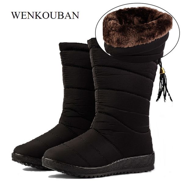 waterproof winter boots female down boots women causal shoes ladies snow bootie wedge rubber plush insole botines mujer 2020 t200106, Black
waterproof winter boots female down boots women causal shoes ladies snow bootie wedge rubber plush insole botines mujer 2020 t200106, Black