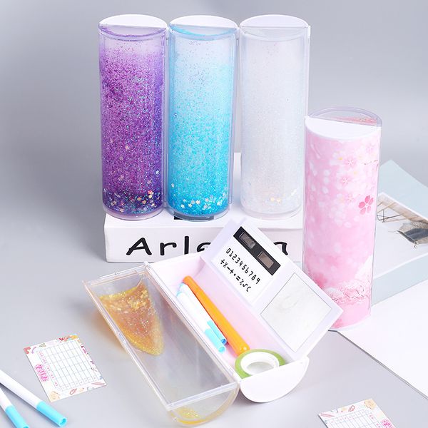 new design pencil case school supplies pretty flowing sand creative kawaii pencil box multifunction pen holder for kids gift
new design pencil case school supplies pretty flowing sand creative kawaii pencil box multifunction pen holder for kids gift