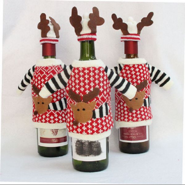 christmas elk decoration red wine bottle covers clothes with hats for home dinner party gifts ing
christmas elk decoration red wine bottle covers clothes with hats for home dinner party gifts ing