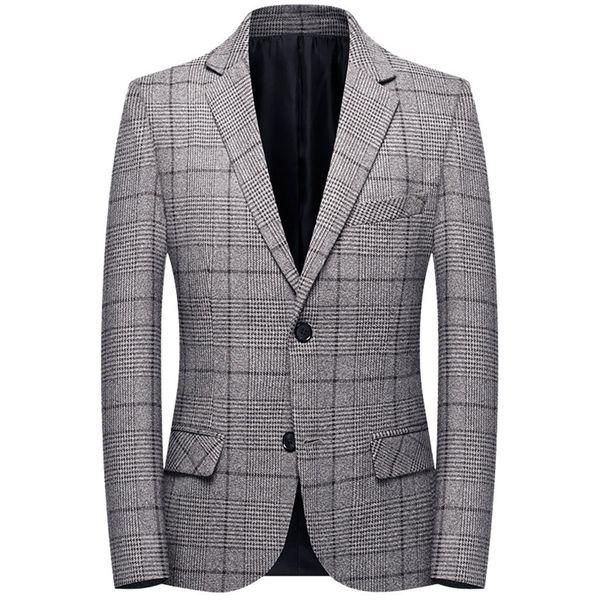 plus size winter men's jackets 2020 autumn gray hip hop slim fit coat suit men outwear stylish lapel plaid streetwear overcoat, Black;brown
plus size winter men's jackets 2020 autumn gray hip hop slim fit coat suit men outwear stylish lapel plaid streetwear overcoat, Black;brown