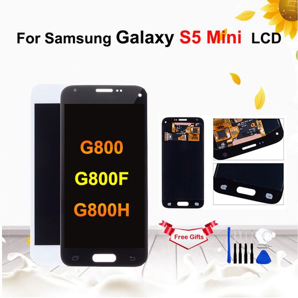 super amoled lcd for samsung galaxy s5 mini g800 g800f g800h lcd display touch screen digitizer assembly replacement with tools 
super amoled lcd for samsung galaxy s5 mini g800 g800f g800h lcd display touch screen digitizer assembly replacement with tools