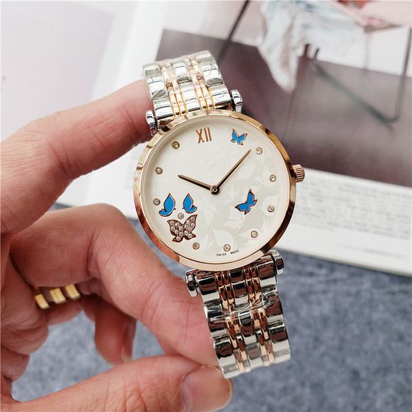 casual dress women fashion watch stainless steel devil butterfly diamond dial quartz movement lady watches women wristwatch, Slivery;brown
casual dress women fashion watch stainless steel devil butterfly diamond dial quartz movement lady watches women wristwatch, Slivery;brown
