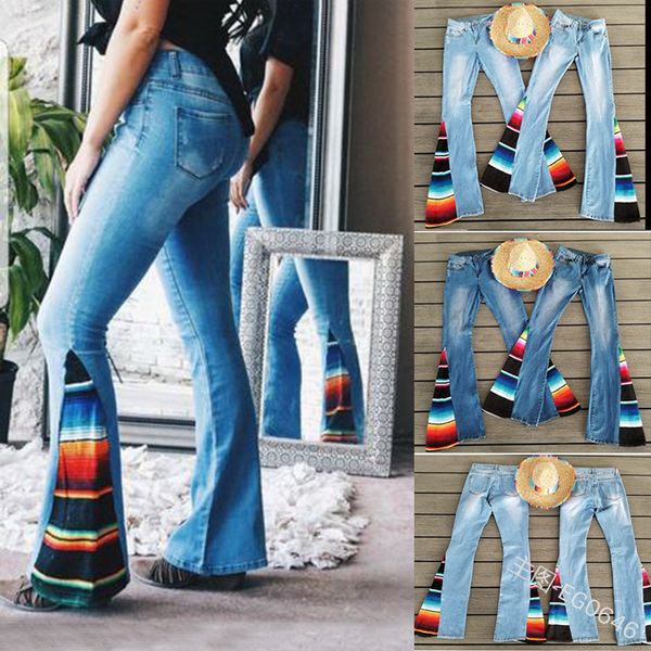 serape bell bottom jeans women long loose pants stripe serape jeans blue fashion stretchy patchwork rainbow flared pants hot
serape bell bottom jeans women long loose pants stripe serape jeans blue fashion stretchy patchwork rainbow flared pants hot