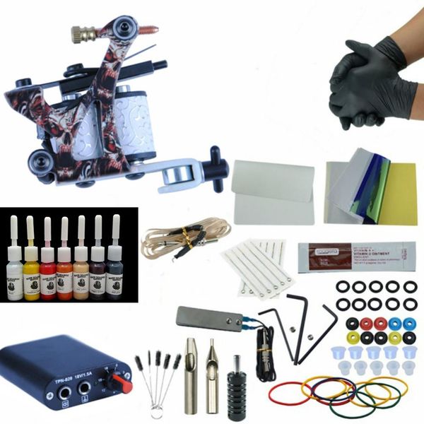 complete 1 tattoo machine gun 6 colors pigment inks sets power supply set starter tattoo kits body art tools sets
complete 1 tattoo machine gun 6 colors pigment inks sets power supply set starter tattoo kits body art tools sets