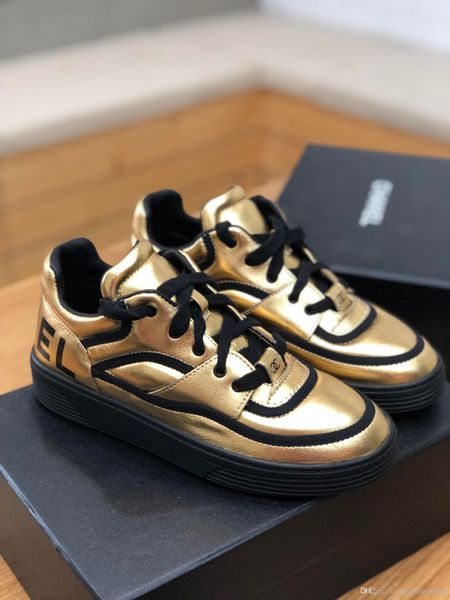 luxury shoes 2019 autumn/winter casual shoes lace-up sneakers leather retro women sports shoes gold, Black
luxury shoes 2019 autumn/winter casual shoes lace-up sneakers leather retro women sports shoes gold, Black