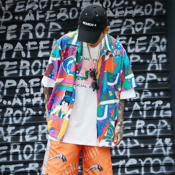 MarchWind Men Loose Hip Hop Shirt Harajuku Japanese Ukiyo E Anime Shirt Short Sleeve Top Hawaiian Shirt Casual Streetwear Thin Summer
MarchWind Men Loose Hip Hop Shirt Harajuku Japanese Ukiyo E Anime Shirt Short Sleeve Top Hawaiian Shirt Casual Streetwear Thin Summer