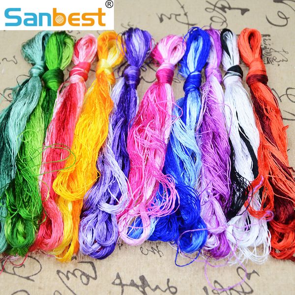 sansilk embroidery thread 30/50/100 skeins multicolor floss threads handmade woven jewelry threads diy th00031, Black;white
sansilk embroidery thread 30/50/100 skeins multicolor floss threads handmade woven jewelry threads diy th00031, Black;white
