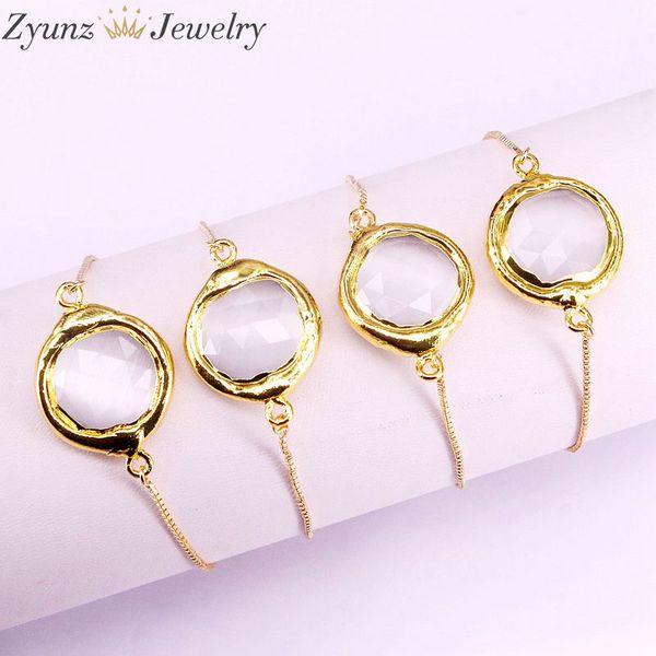 10pcs, gold color white cat eye stone connector bracelet women jewelry, Black
10pcs, gold color white cat eye stone connector bracelet women jewelry, Black