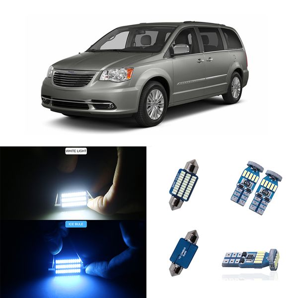 

13pcs led lights for car canbus bulbs interior kit map dome trunk license plate light for town country 2008-2012 2013