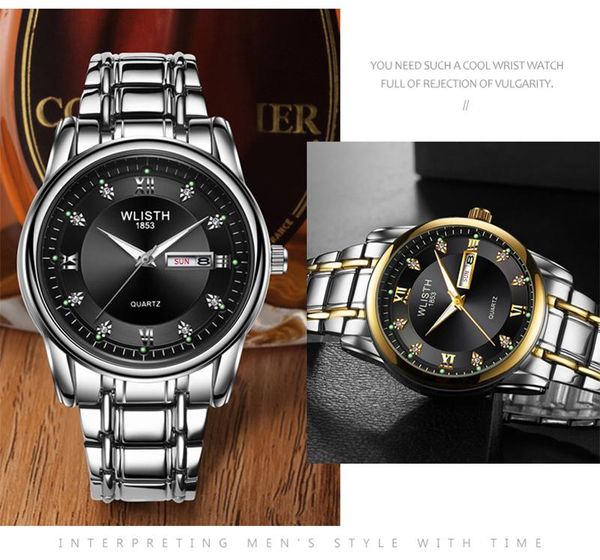 wlisth watches men masculino relogio waterproof quartz wristwatch stainless steel dial casual bracelet mens sport watch s506, Slivery;brown
wlisth watches men masculino relogio waterproof quartz wristwatch stainless steel dial casual bracelet mens sport watch s506, Slivery;brown