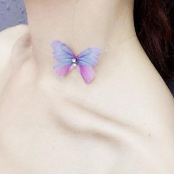 3d romantic dream invisible fish tape butterfly crystal gems necklace fashion for women necklaces jewelry, Silver
3d romantic dream invisible fish tape butterfly crystal gems necklace fashion for women necklaces jewelry, Silver