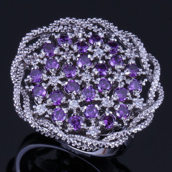 enchanting big flower purple cubic zirconia white cz 925 sterling silver ring for women v0522, Golden;silver
enchanting big flower purple cubic zirconia white cz 925 sterling silver ring for women v0522, Golden;silver