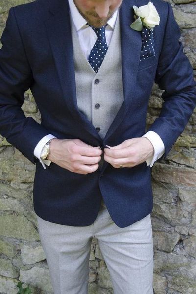 light gray pant vest navy bule jacket 3 pieces notch lapel 2 buttons formal men suits bespoke fit, White;black
light gray pant vest navy bule jacket 3 pieces notch lapel 2 buttons formal men suits bespoke fit, White;black