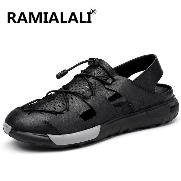 shoes men sandals genuine leather cowhide sandals summer quality men beach slippers casual sneakers outdoor men's shoes, Black
shoes men sandals genuine leather cowhide sandals summer quality men beach slippers casual sneakers outdoor men's shoes, Black