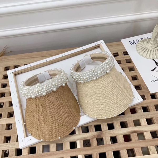 luxury raffia handmade weave pearl empty visor hat cap fashion summer women straw sunshade sun hat outdoor casual beach cap, Blue;gray
luxury raffia handmade weave pearl empty visor hat cap fashion summer women straw sunshade sun hat outdoor casual beach cap, Blue;gray